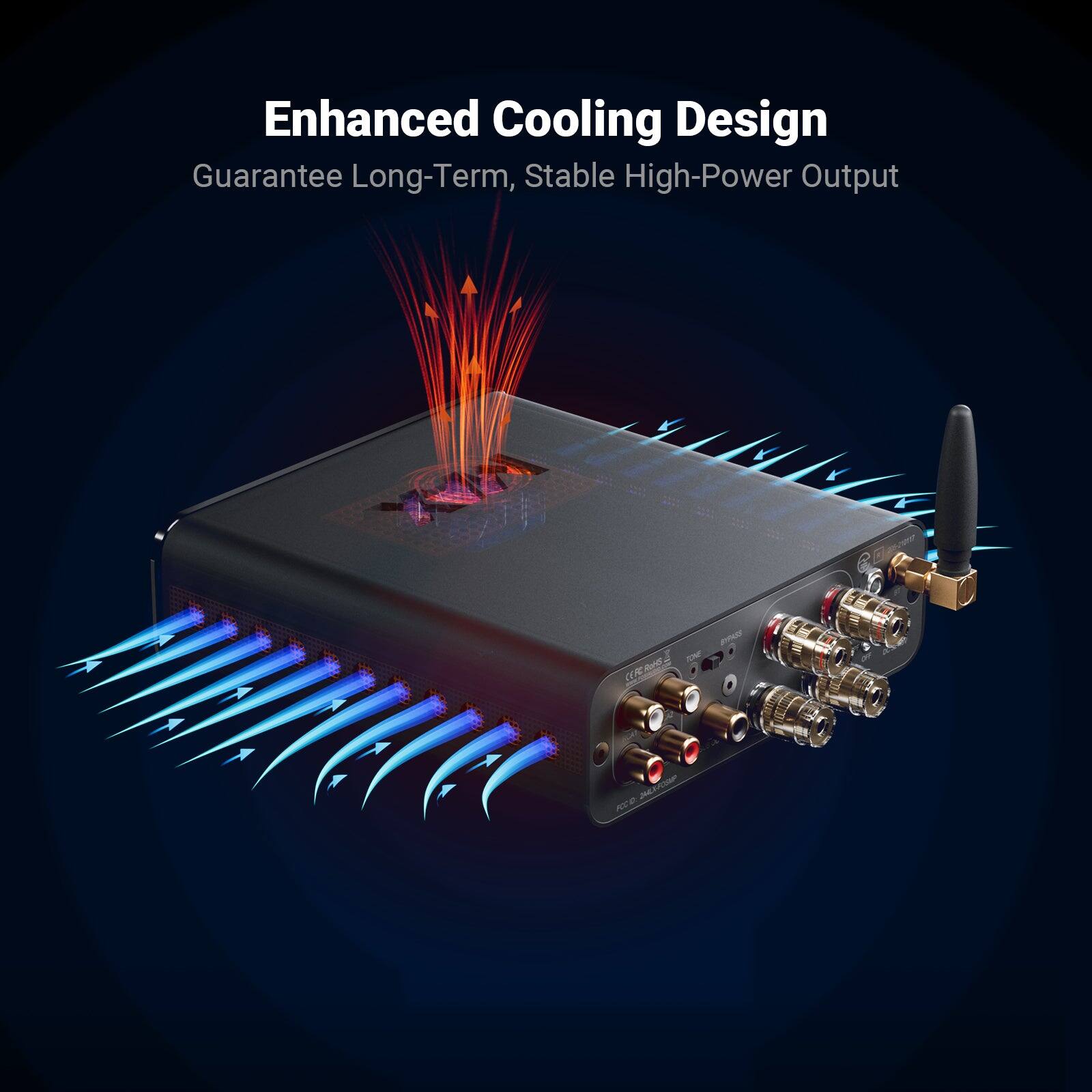 Enhanced Cooling Design  
Guarantee Long-Term, Stable High-Power Output