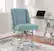 Alt View 18. Linon Home Décor - Donora Plush Fabric Adjustable Office Chair With Chrome Base - Aqua.