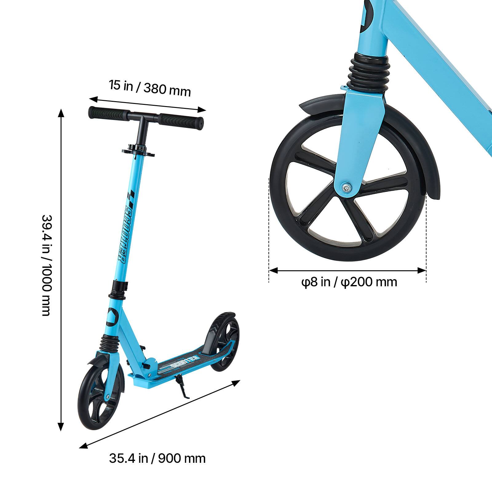 15 in / 380 mm  
39.4 in / 1000 mm  
φ8 in / φ200 mm  
35.4 in / 900 mm