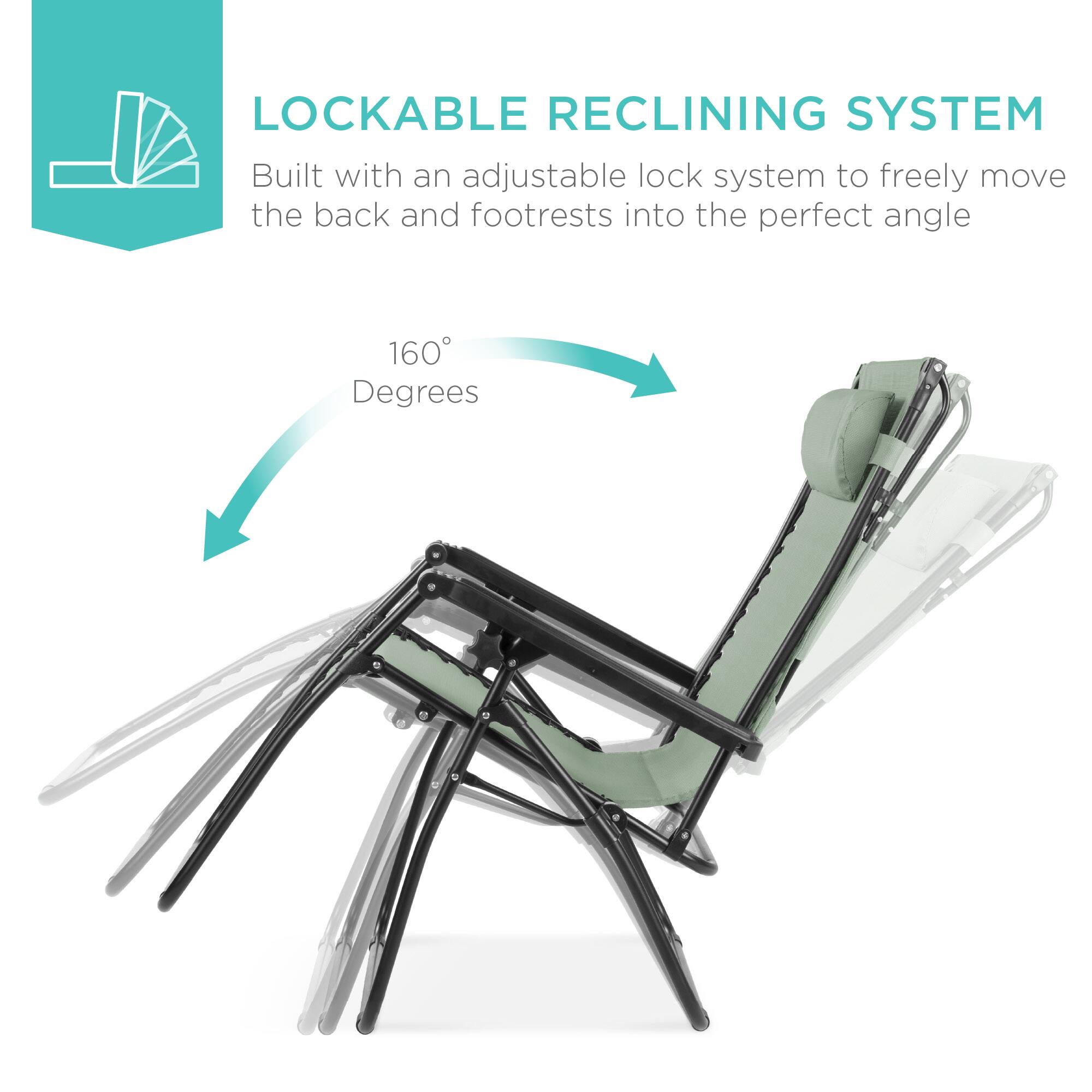LOCKABLE RECLINING SYSTEM

Built with an adjustable lock system to freely move the back and footrests into the perfect angle

160° Degrees