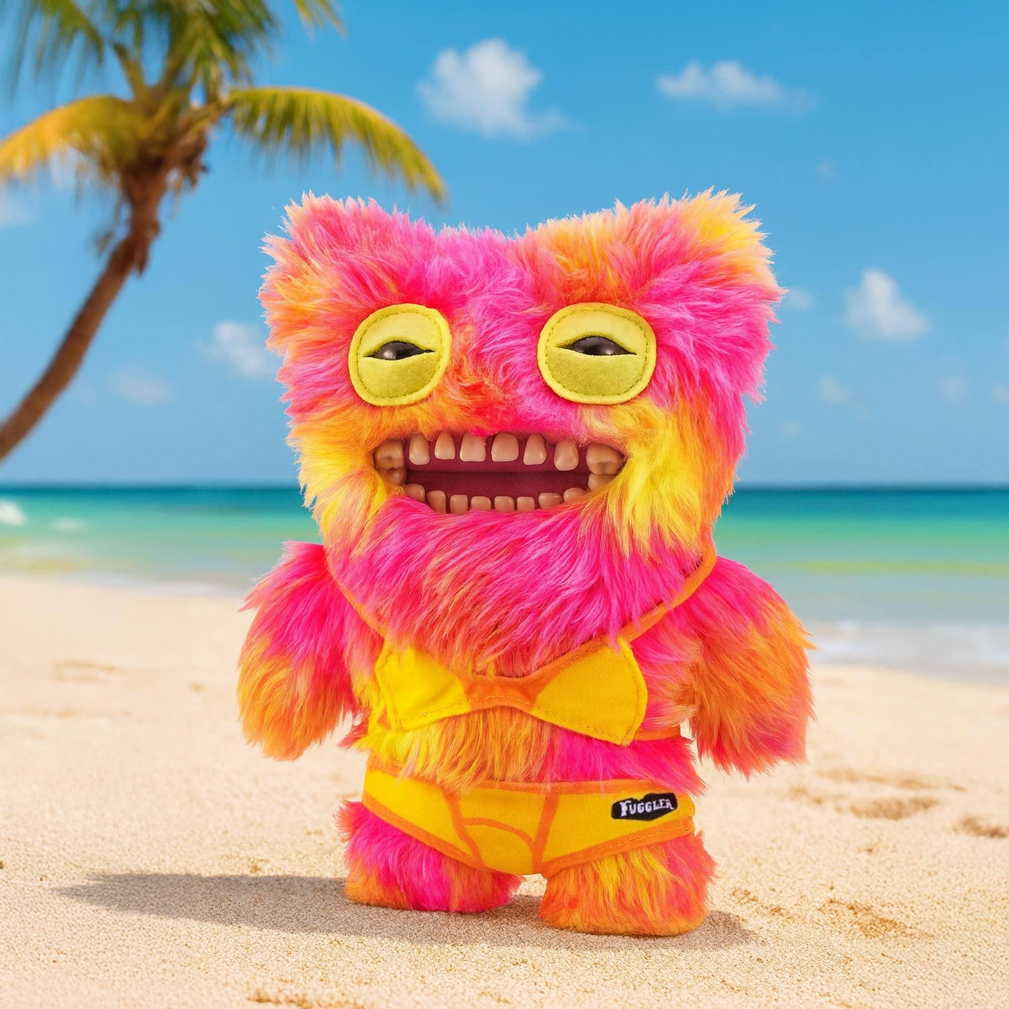 Alt View 3. ZURU - Fuggler Vacay Vibes 9 Inch Plush | Mr Buttons - Multi.