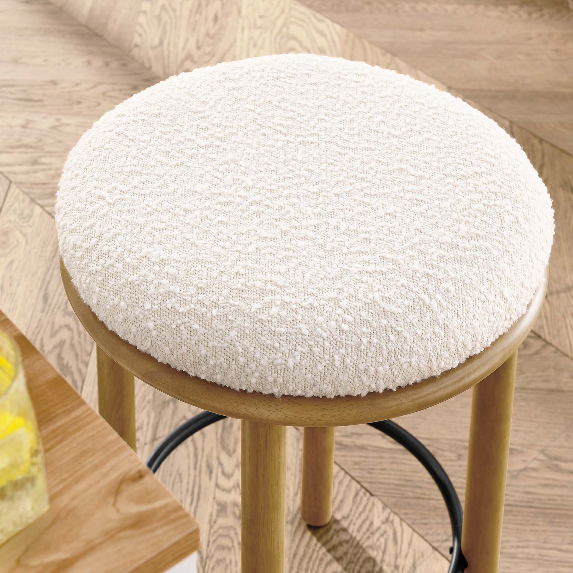 Alt View 4. Modway - Fable Boucle Fabric Counter Stools Set of 2 by Modway - 0.
