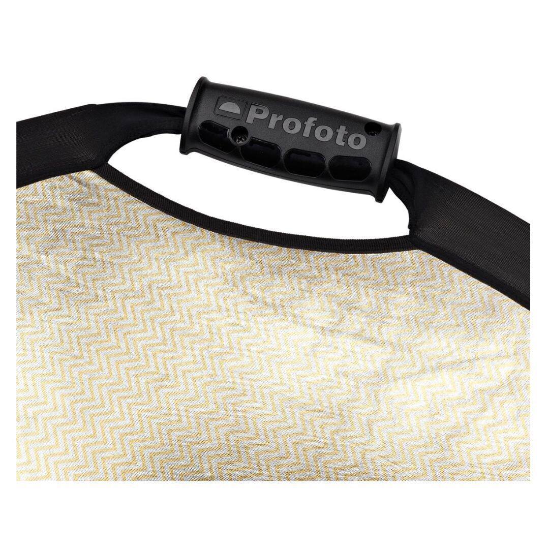 Left. Profoto - Profoto Collapsible Medium Reflector Silver White with Foldable Metal Frame.