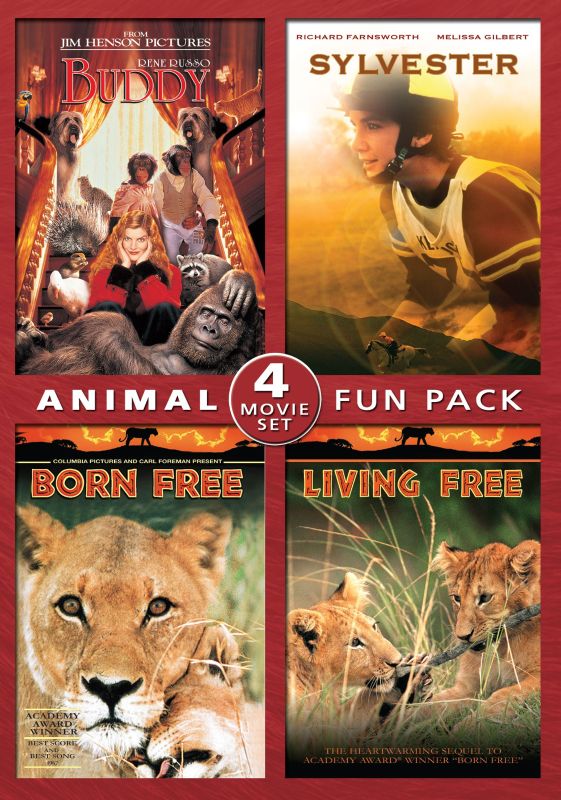 Animal Fun Pack: Buddy/Sylvester/Born Free/Living Free [DVD] - Best Buy