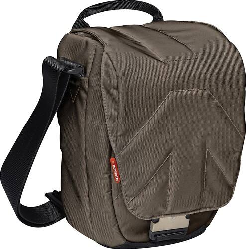 Angle Standard. Manfrotto - Stile Solo VI Camera Holster - Bungee Cord Brown.