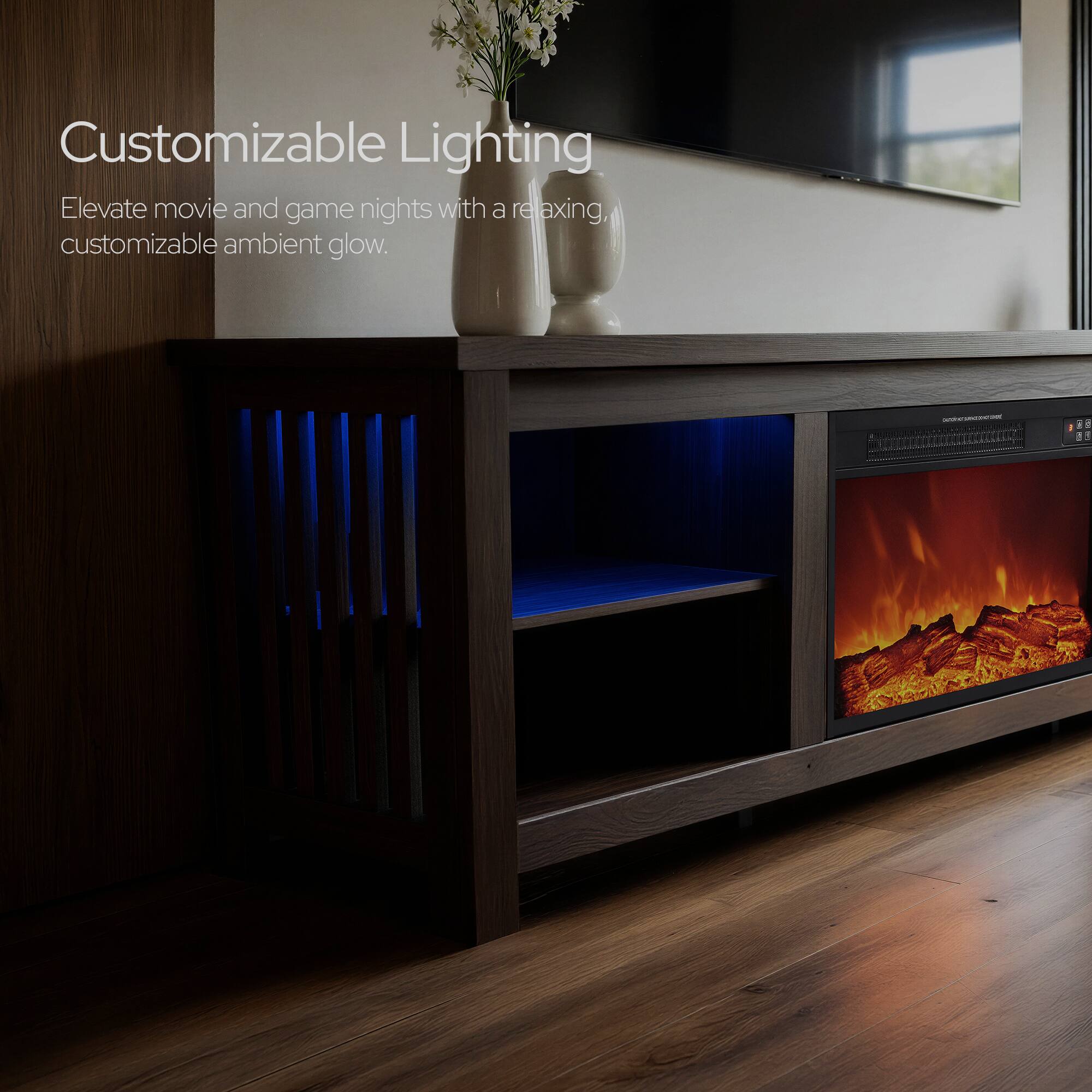 Customizable Lighting  
Elevate movie and game nights with a relaxing, customizable ambient glow.