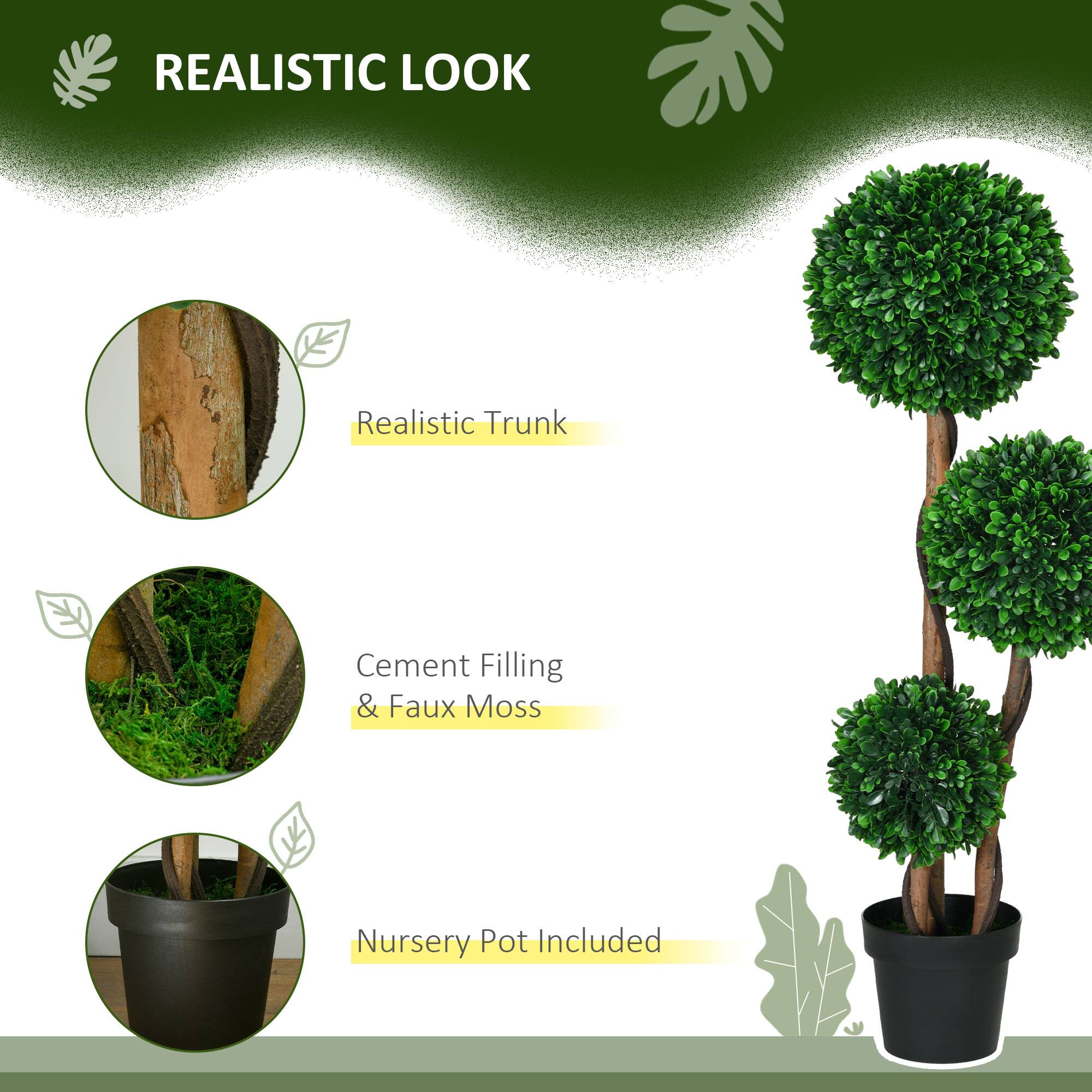 REALISTIC LOOK

- Realistic Trunk
- Cement Filling & Faux Moss
- Nursery Pot Included