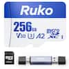 Ruko 256GB MicroSD V30 A2 XC I Lock Adapter