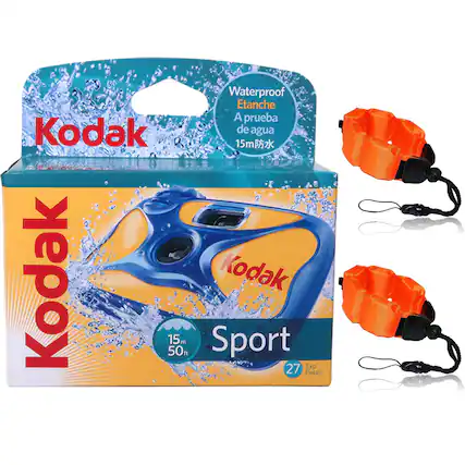Kodak Sport
Waterproof
Etanche
A prueba de agua
15m
15m防水
15m 50ft
27 Exp Poses