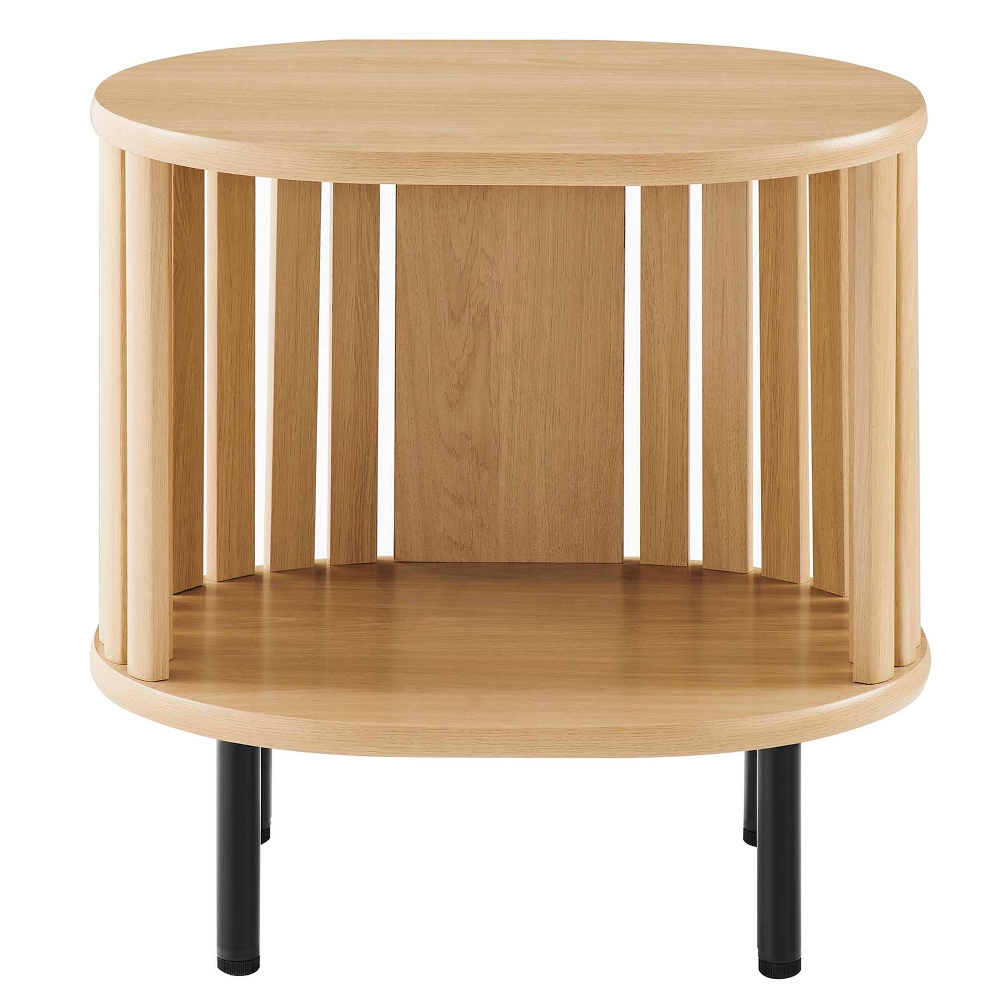 Alt View 4. Modway - Fortitude Side Table by Modway - Oak.