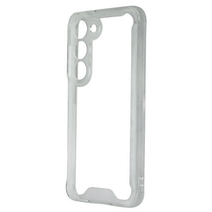 Front. Mybat - MyBat Sturdy Gummy Series Case for Samsung Galaxy S23 - Transparent Clear - Clear.