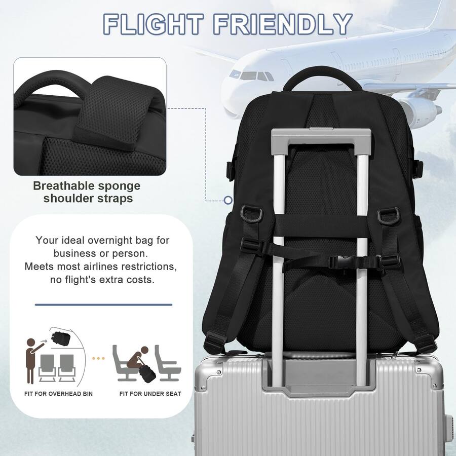 Live At Space Carry On Backpack For Women Large Travel Flight Approved ...