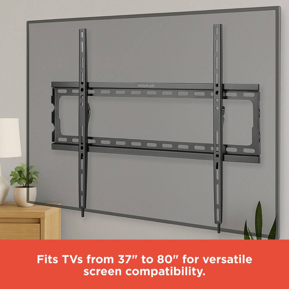 Fits TVs from 37" to 80" for versatile screen compatibility.