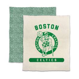 Logo Brands - Boston Celtics 50- x 60- Luxe Dreams Throw Blanket - Oatmeal