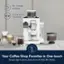 18+ Preset recipes Extra shot function 5 Debengh RIVELIA MAX Your Coffee Shop Favorites in One-touch Simply tap to grind, dose, brew & froth 18+ drinks.