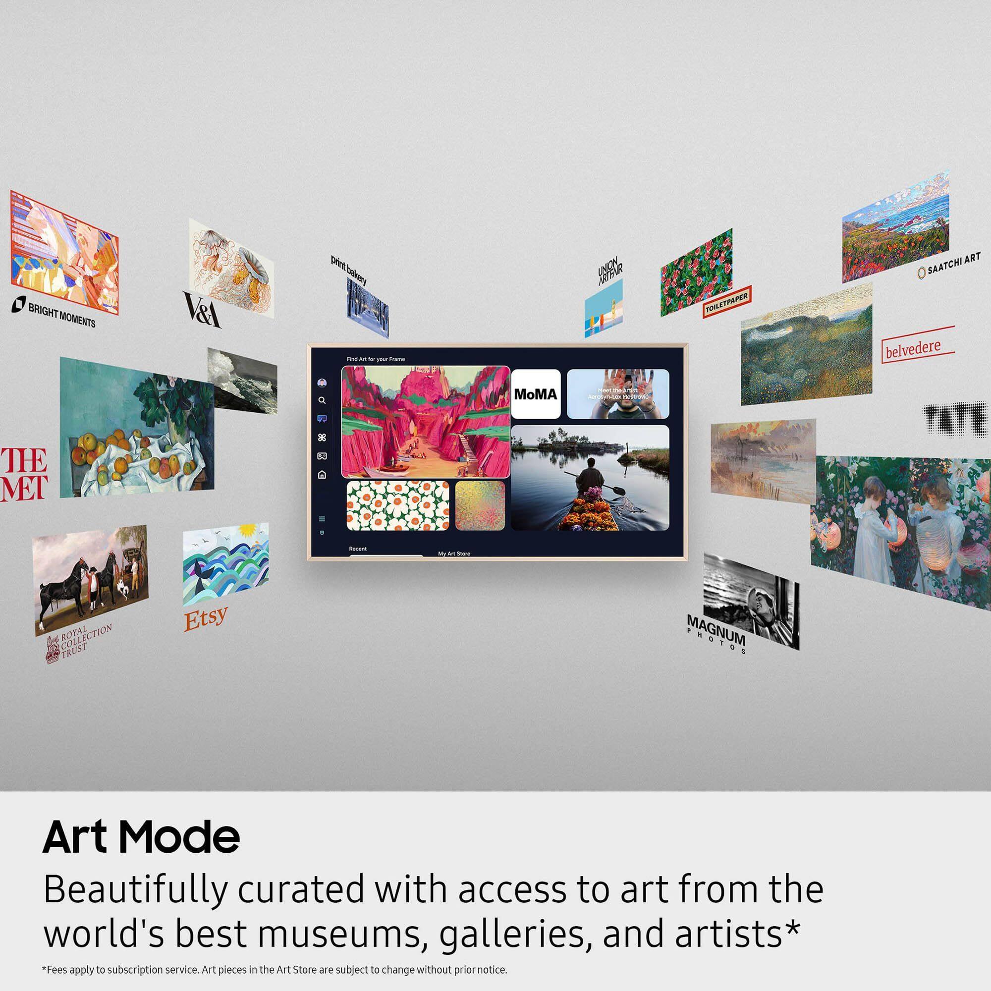 BRIGHT MOMENTS V&A pertakony - - - - - UNY WSETAPER ART SAATCHI belvedere MoMA O - THE MET 15 - - COLLECTION ROTAL TRUST Etsy MAGNUM Art Mode Beautifully curated with access to art from the world's best museums, galleries, and artists* "Fees apply to subscription service. Art pieces in the Art Store are subject to change without prior notice.