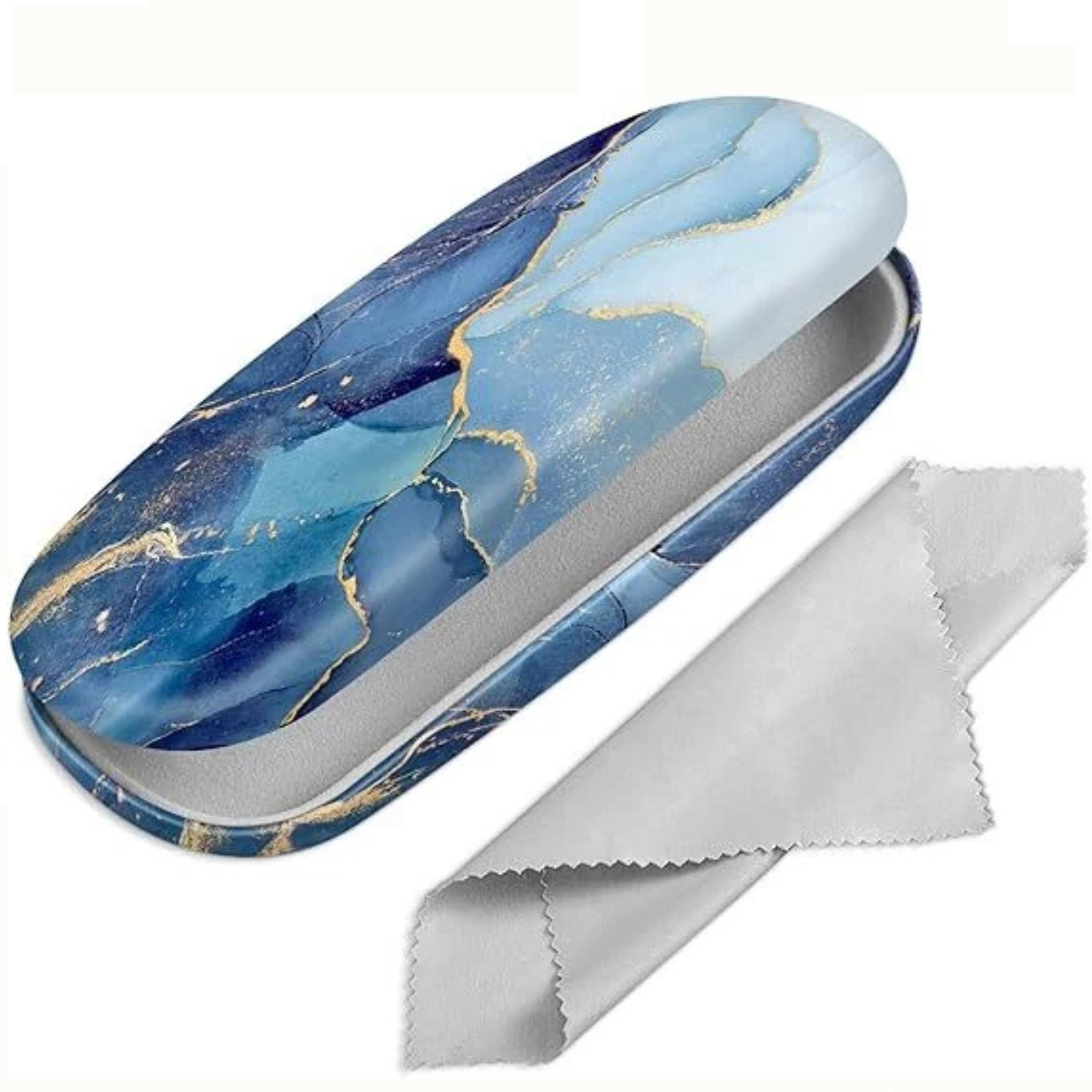 Kitcheniva - Multiuse Durable Hard Shell Eyeglasses Box with Cleaning Cloth Protective Cover - Cloudy Marble price history on PriceWatchPro
