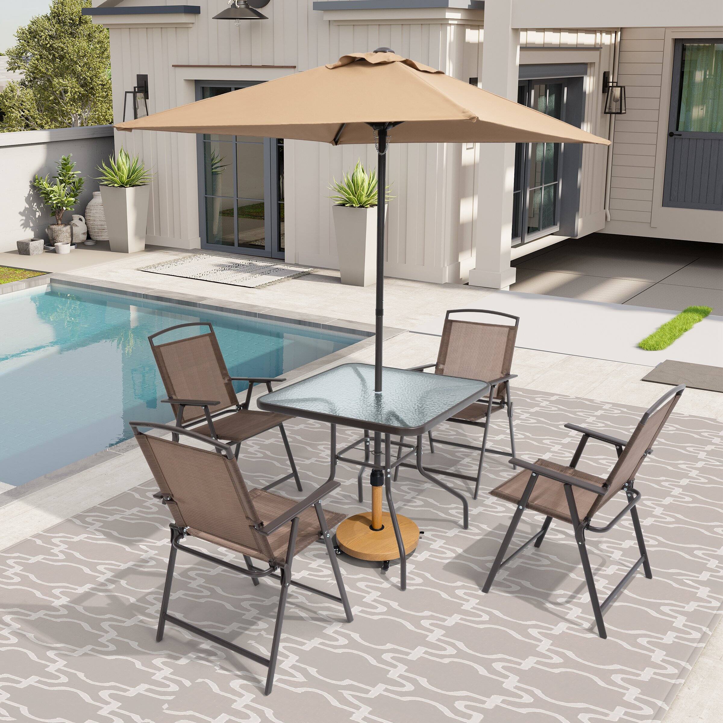 Alt View 6. Crestlive Products - Crestlive Products 1 pc Umbrella base Black Patio Umbrella Base - Brown.