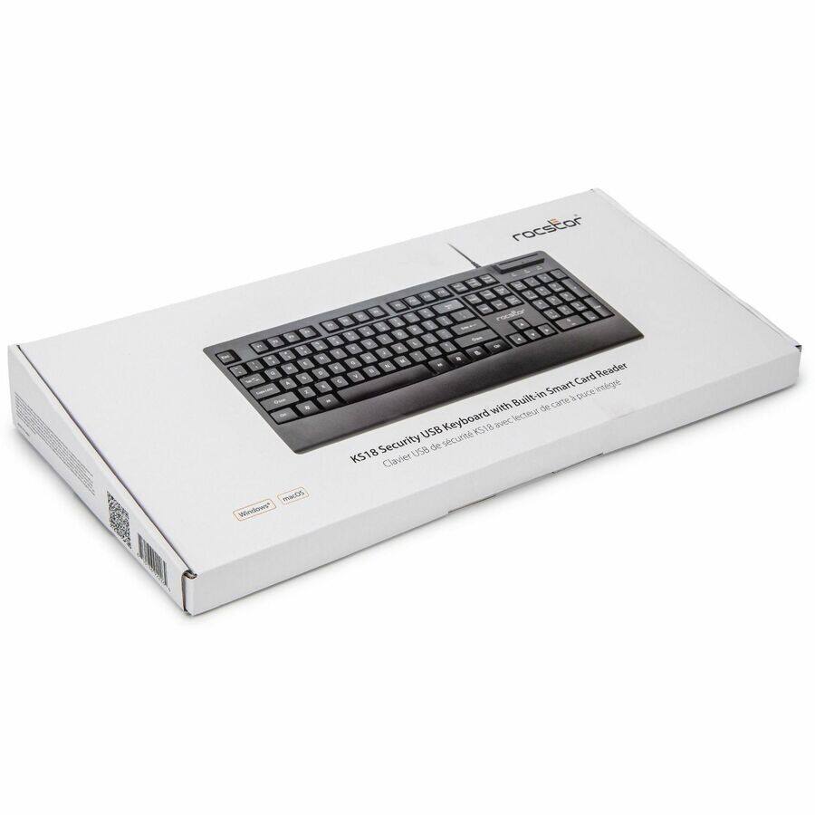rockstor

K518 Security USB Keyboard with Built-in Smart Card Reader

Clavier USB de sécurité K518 avec lecteur de carte intégré

Windows 10 / 8 / 7