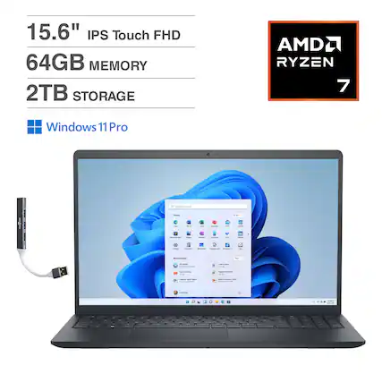 15.6" IPS Touch FHD
64GB MEMORY
2TB STORAGE
AMD RYZEN 7
Windows 11 Pro