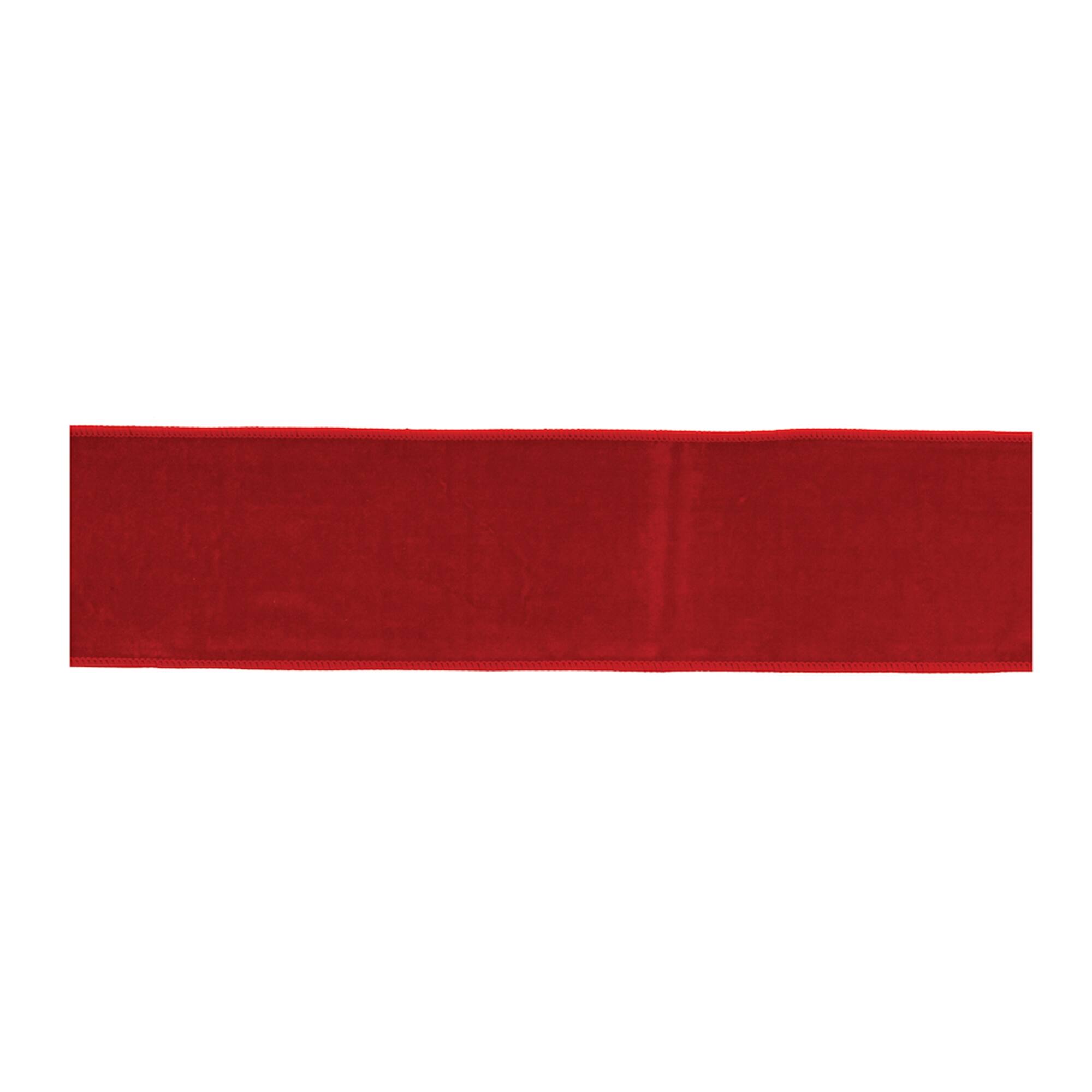 BreeBe Nylon and Wool Wired Ribbon Red 91733DS - Best Buy