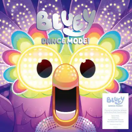 BLUEY
DANCE MODE!
17 brand new tracks from Joft Bush and the Bluey Music Team including:
Dance Mode,
Chattermax,
The BeeeeeDOP,
Walk and Rain (Boldy in the Pretend)
Pressed - Orange -et