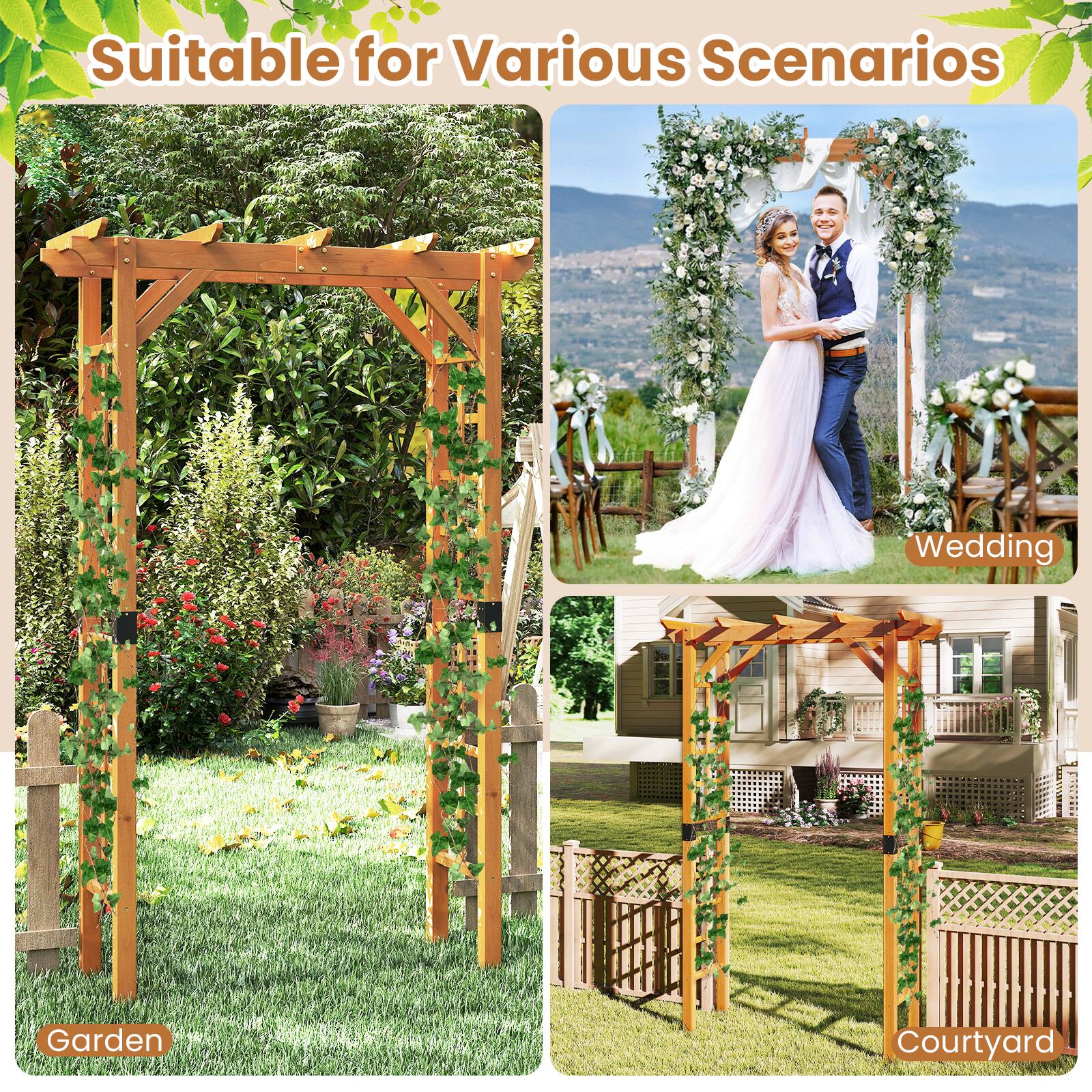 Suitable for Various Scenarios

- Garden
- Wedding
- Courtyard