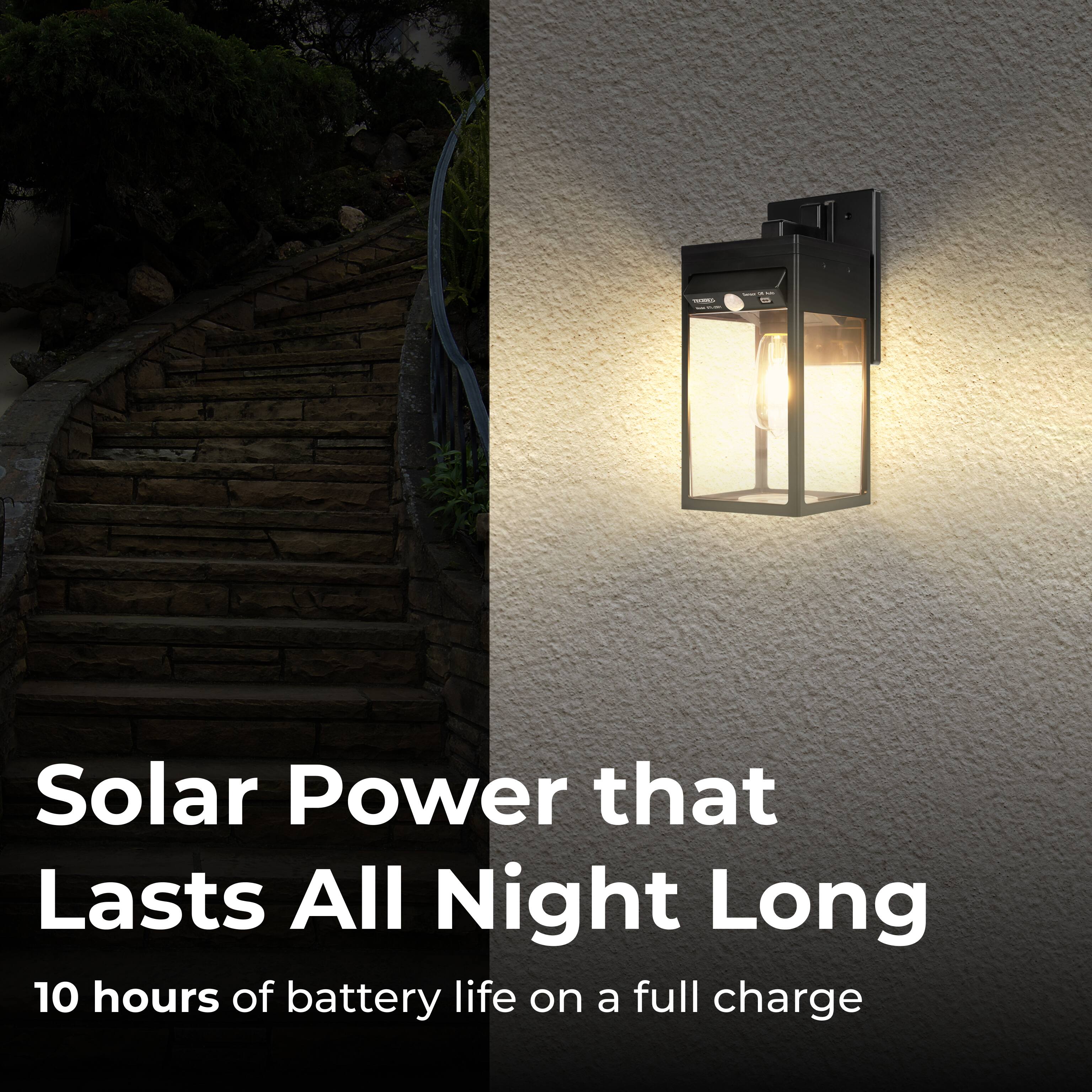Solar Power that Lasts All Night Long

10 hours of battery life on a full charge