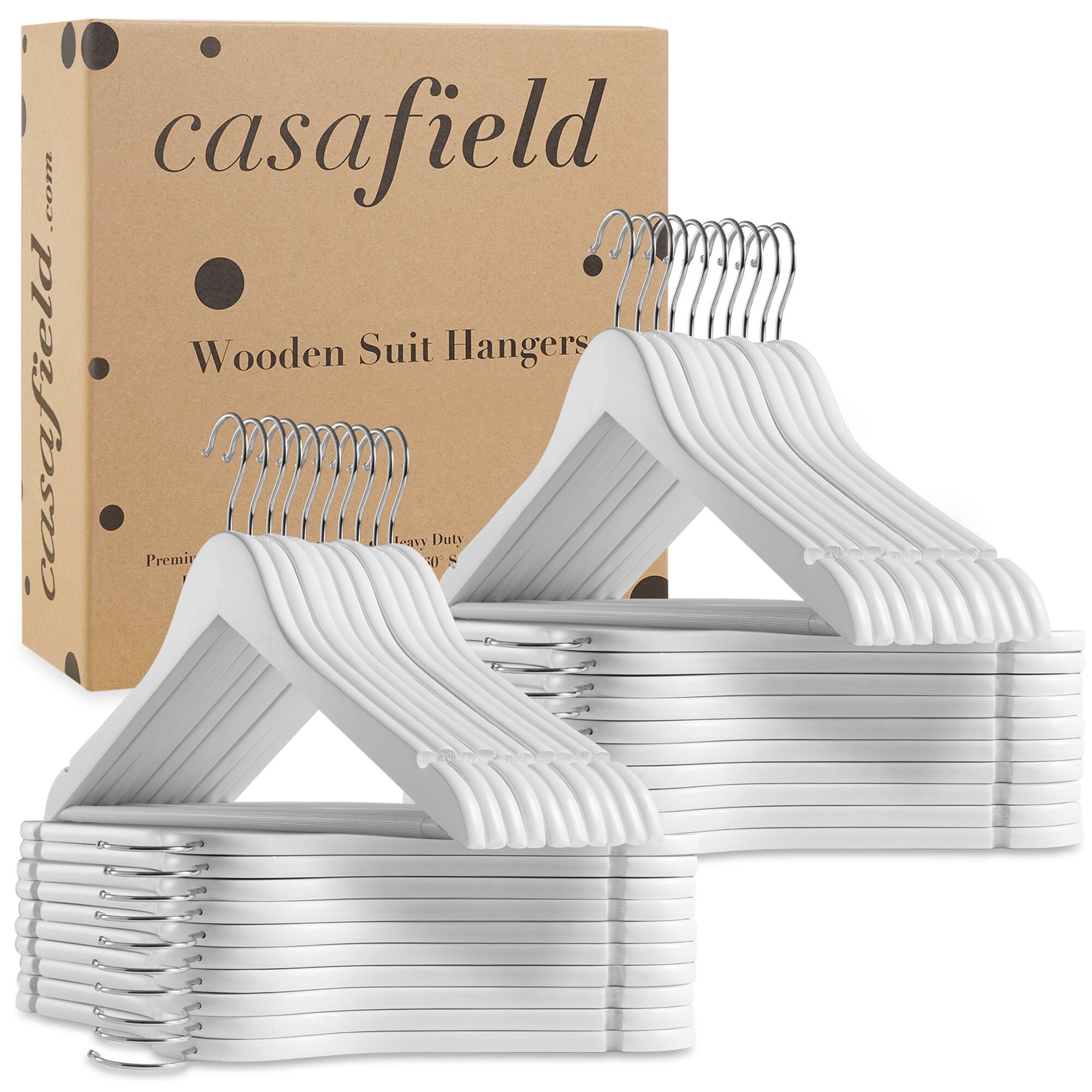 casafield Wooden Suit Hangers  
Premium Heavy Duty