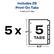 Includes 25 Print-On Tabs
5 Sets of 5 Tabs
5 x 5 Tabs
11" x 8.5"