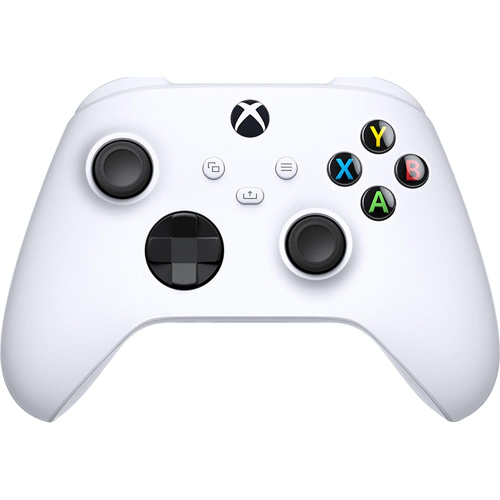 Alt View 2. Microsoft - Microsoft QAS-00007 Wireless Controller Robot in White 2 Pack - Black.