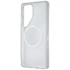 Front. OtterBox - OtterBox Symmetry Series MagSafe Case for Samsung Galaxy S25 Ultra - Stardust - Clear.