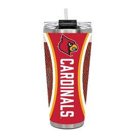 Great American Products - Louisville Cardinals 32oz. Big Slim Game Ball Travel Tumbler - Brown