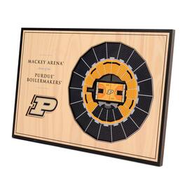YouTheFan - Purdue Boilermakers 12'' x 8'' 3D StadiumViews Arena Desktop Display - Brown
