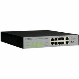 Yamaha - SWR2100P-10G Ethernet Switch - 10 Ports - Gigabit Ethernet - 10/100/1000Base-T - 2 Layer Supported - 90 W Power - Unknown