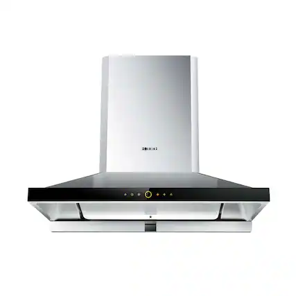 Front. FOTILE - FOTILE 36" 1000 CFM Wall Mount Range Hood with Touchscreen in Stainless Steel - stainless steel.