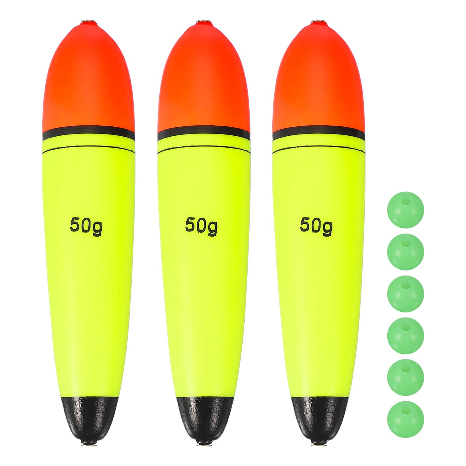 Unique Bargains - Fishing Slip Bobbers, EVA Foam Slip Floats with Beads, 1.8 oz Floatage & 3pcs - Fits Perch/Carp/Bass, Salt/Freshwater - Red, Yellow price history on PriceWatchPro
