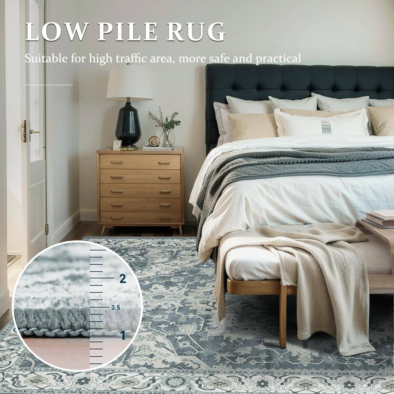 LOW PILE RUG  
Suitable for high traffic area, more safe and practical  

2  
0.5  
1