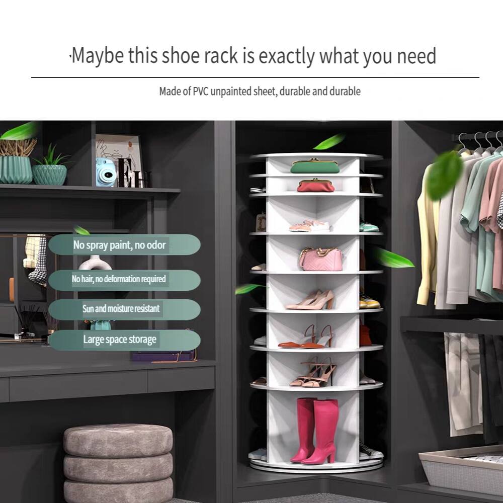 Maybe this shoe rack is exactly what you need

Made of PVC unpainted sheet, durable and durable

No spray paint, no odor

No hair, no deformation required

Sun and moisture resistant

Large space storage