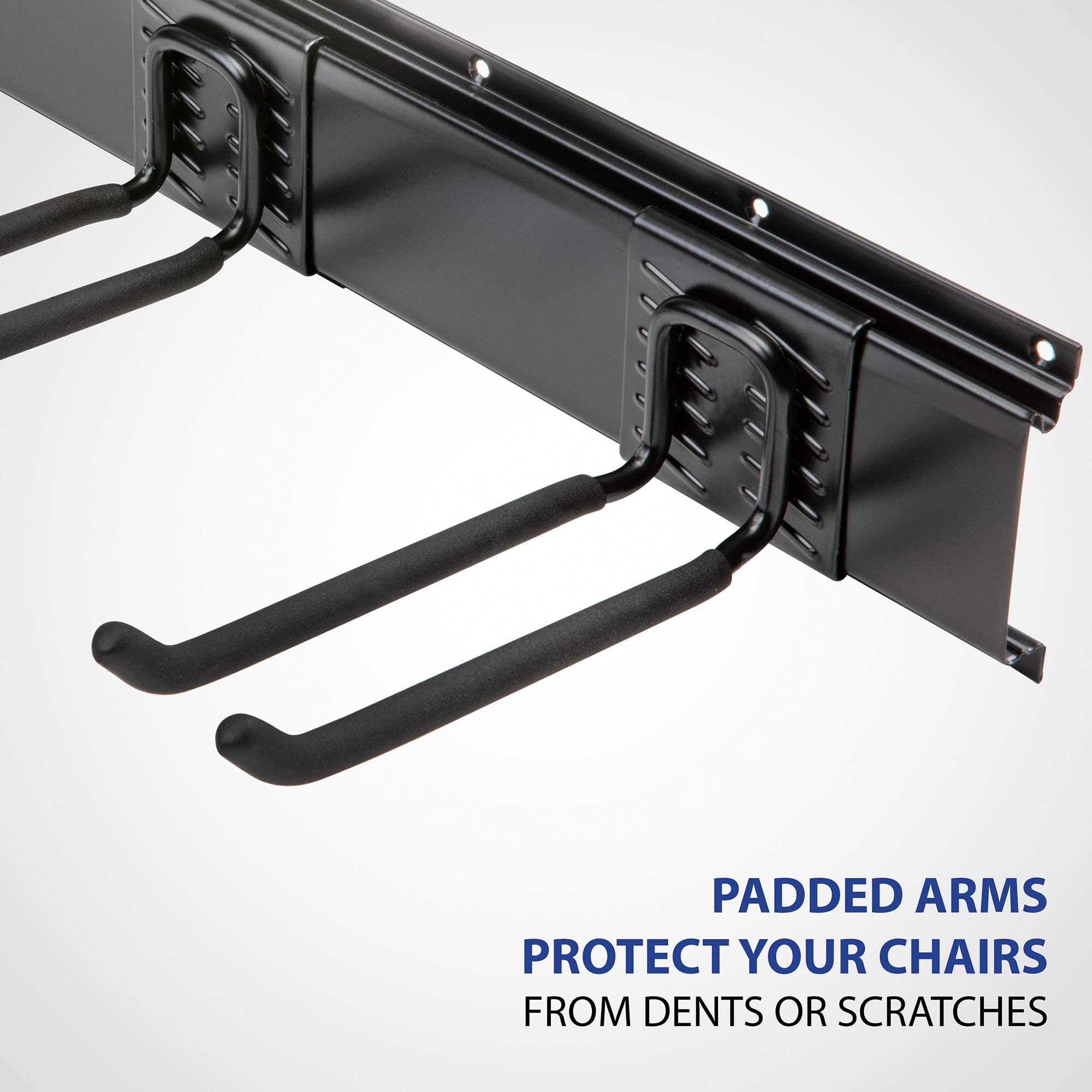 Padded arms protect your chairs from dents or scratches.