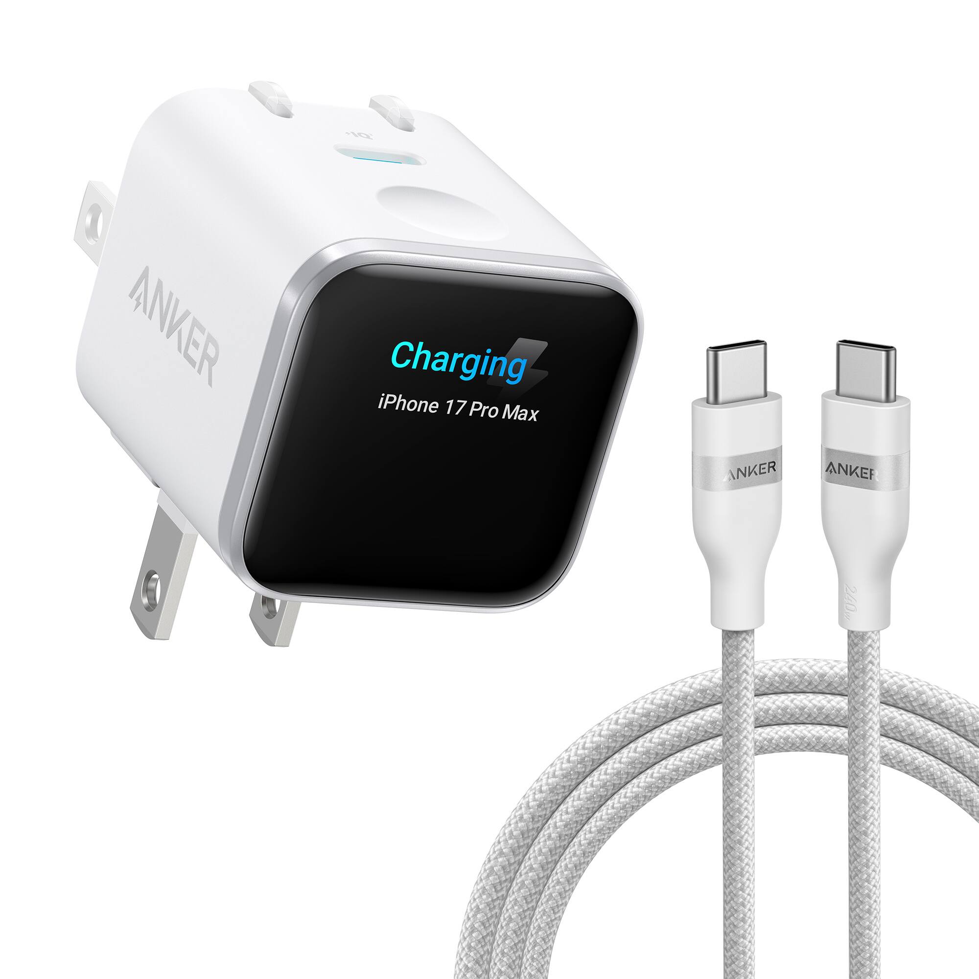 1 ANKER
'IQ' Charging iPhone 17 Pro Max
ANKER
240w