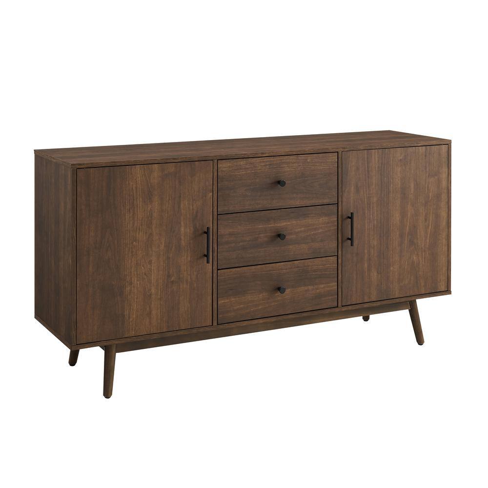 Alt View 2. Crosley Furniture - Lucas Sideboard - Brown.