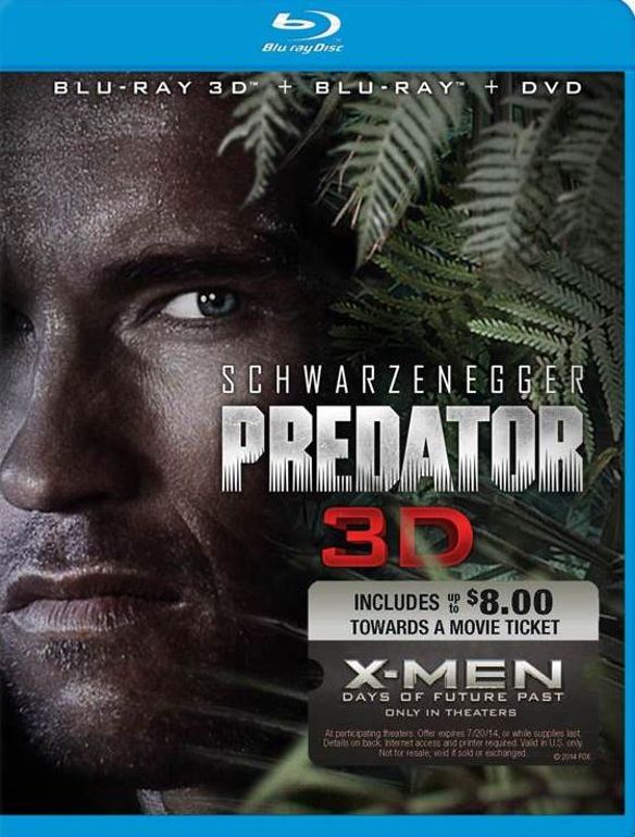  Predator [3D] [Blu-ray/DVD] [Movie Money] [Blu-ray/Blu-ray 3D/DVD] [1987]