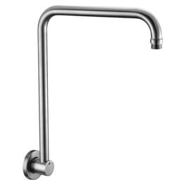 Alfi - 12" Round Raised Wall Mounted Shower Arm - Brushed Nickel