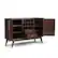 Alt View 11. Simpli Home - Draper Mid Century Sideboard Buffet and Wine Rack - Medium Auburn Brown.