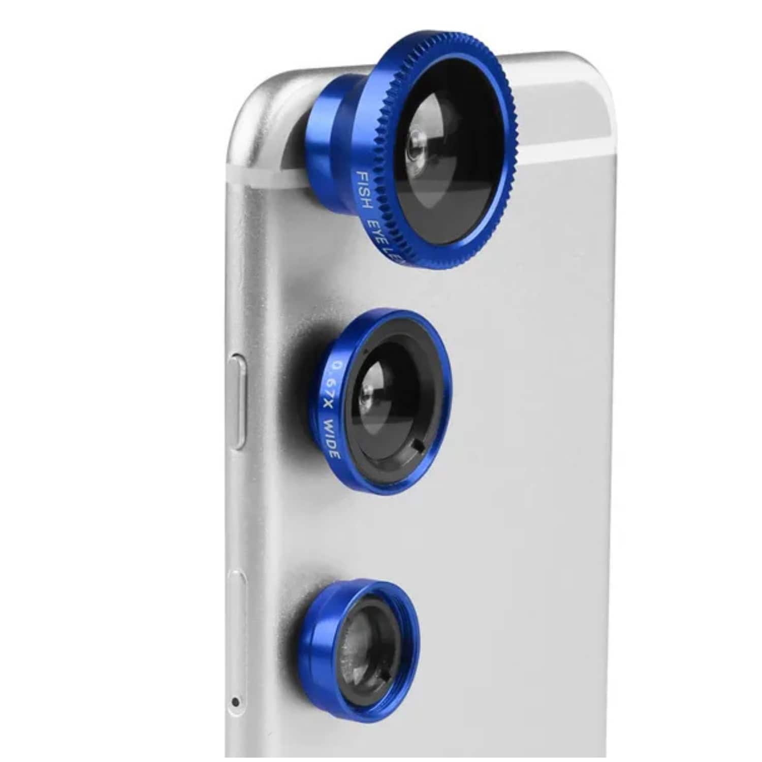 Stock Preferred - 3-in-1 Magnetic Phone Camera Lens Kit - Blue