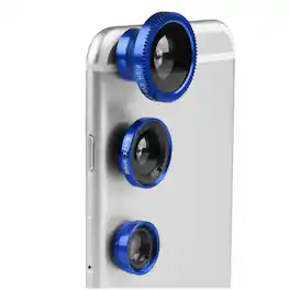 Stock Preferred - 3-in-1 Magnetic Phone Camera Lens Kit - Blue