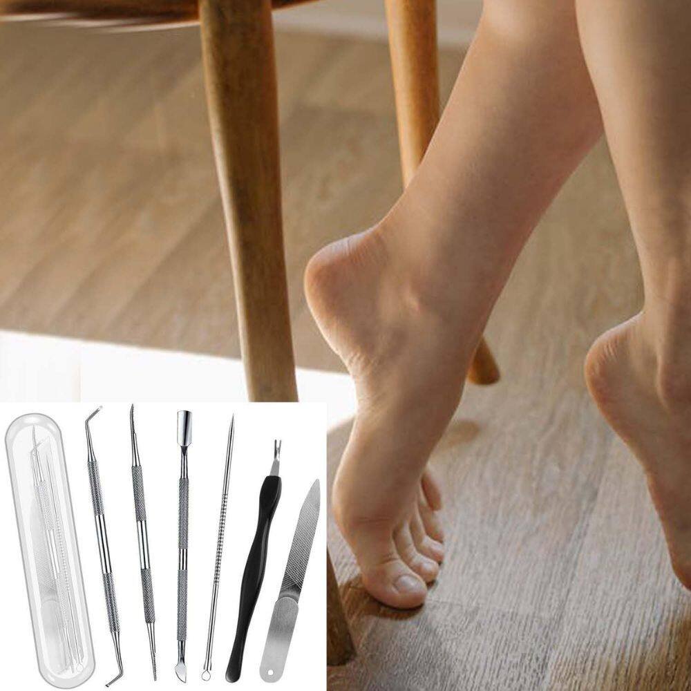 Alt View 3. Beauty Hub Ecommerce - Ingrown Toenail File and Lifters Set - Silver.