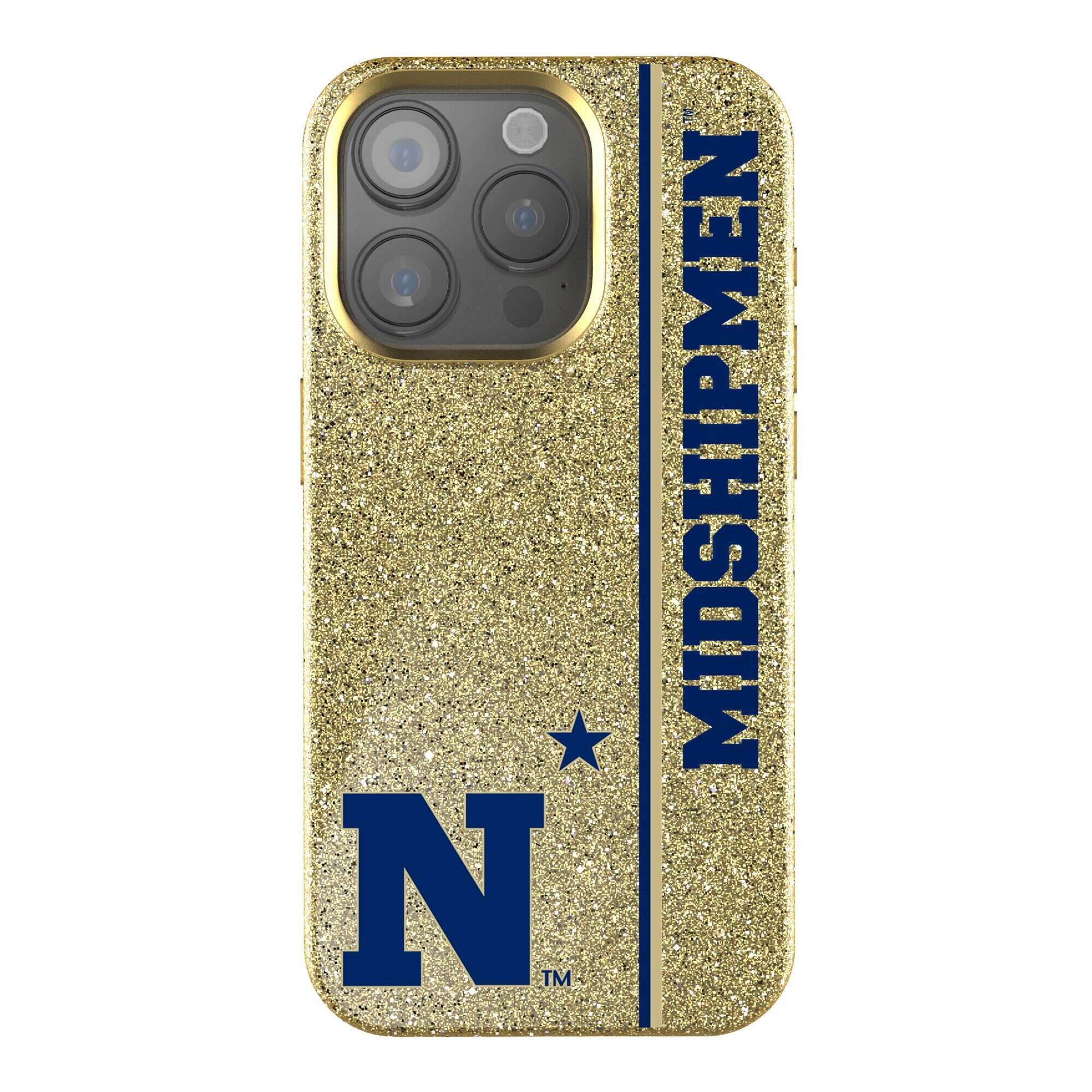 Keyscaper - NCAA - Navy Midshipmen iPhone Bling Case - 14 - Gold