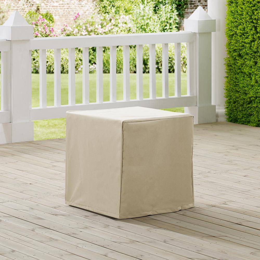 Alt View 2. Crosley Furniture - Outdoor Side Table Furniture Cover - Tan.